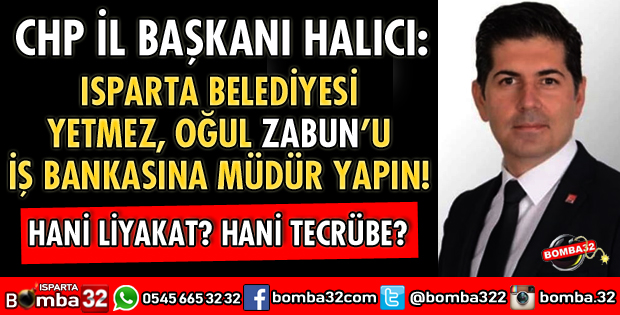 CHP İL BAŞKANI HALICI'DAN ÇOK SERT TEPKİ