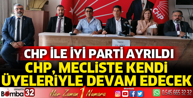CHP ile İYİ Parti ayrıldı