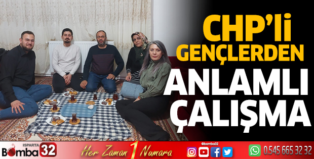 CHP Isparta İl Gençlik Kolları'ndan Anlamlı Çalışma