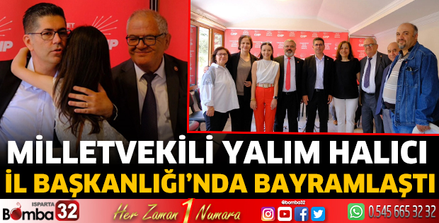 CHP’li Halıcı, İl Başkanlığı’nda Bayramlaştı