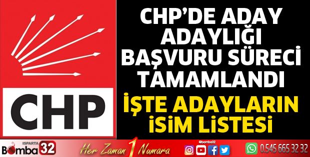 CHP'de 17 aday adayı var