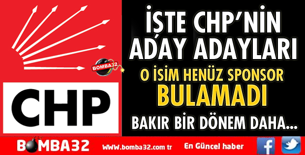 CHP'DE KİMLER ADAY ADAYLIĞI BAŞVURUSU YAPTI?