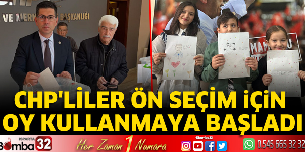 CHP'liler ön seçim için oy kullanıyor