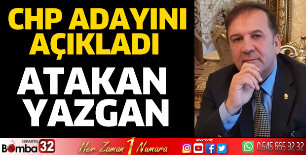 CHP'nin adayı açıklandı