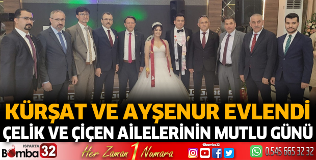 Çiçen ve Çelik ailelerinin mutlu günü