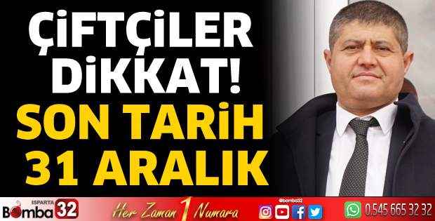 Çiftçiler dikkat!