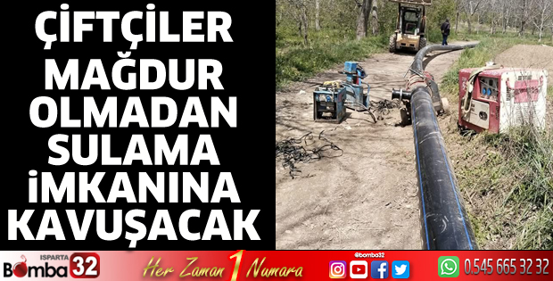 Çiftçiler mağdur olmadan sulama imkanına kavuşacak