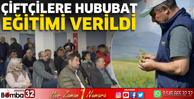 Çiftçilere hububat eğitimi verildi