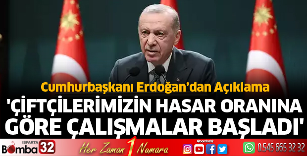 Çiftçilerimizin hasar oranına göre çalışmalar başladı