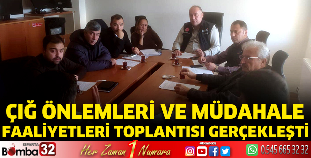 Çığ önlemleri ve müdahale faaliyetleri toplantısı gerçekleşti 