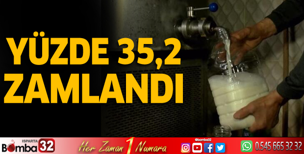 Çiğ süte yüzde 35,2 zam