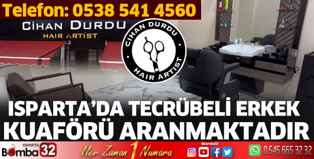 Cihan Durdu Haır Artıst’te erkek kuaför aranıyor
