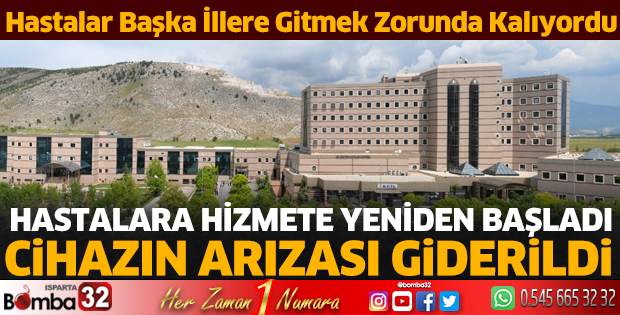 Cihazın arızası giderildi