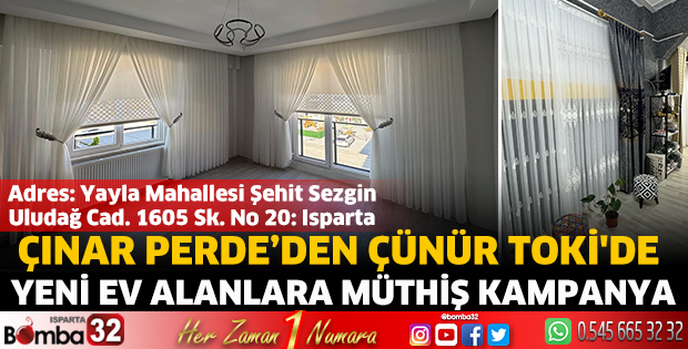 Çınar Perde'de Çünür TOKİ'den Yeni Ev Alanlara Müthiş Kampanya