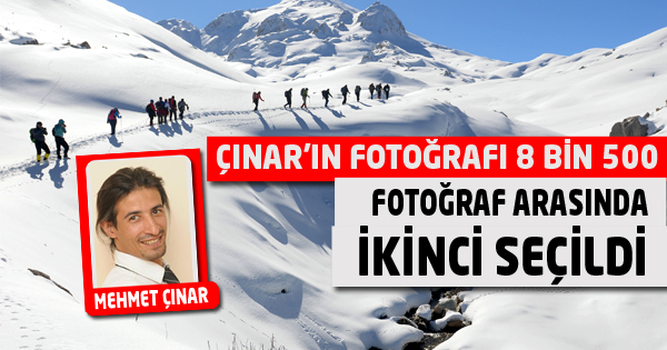 ÇINAR'IN FOTOĞRAFI 8 BİN 500 FOTOĞRAF ARASINDA İKİNCİ SEÇİLDİ