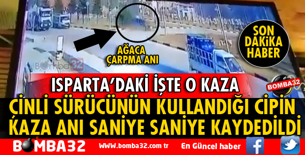 ÇİNLİ SÜRÜCÜNÜN KULLANDIĞI CİPİN KAZA ANI SANİYE SANİYE KAYDEDİLDİ