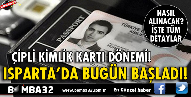 ÇİPLİ KİMLİKLER İÇİN BAŞVURULAR BUGÜN BAŞLIYOR