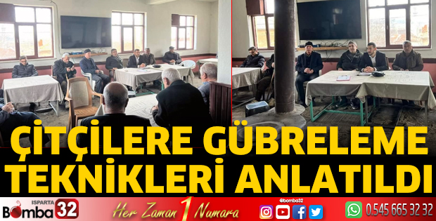Çitçilere gübreleme teknikleri anlatıldı
