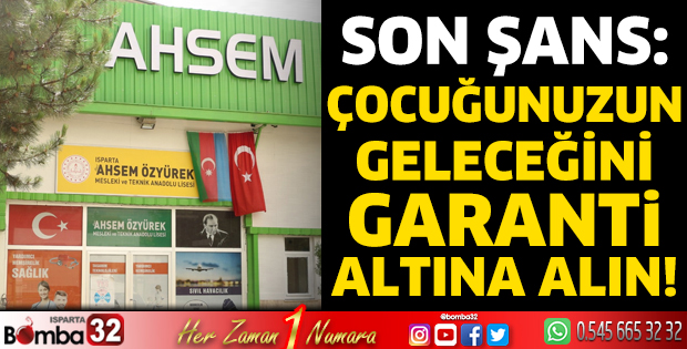 Çocuğunuzun geleceğini garanti altına alın!