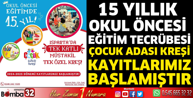 Çocuk Adası Kreşi kayıtları başladı
