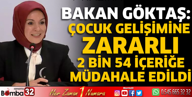 Çocuk gelişimine zararlı 2 bin 54 içeriğe müdahale edildi
