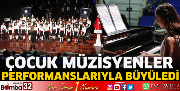 Çocuk müzisyenler performanslarıyla büyüledi