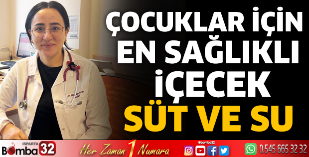 Çocuklar için en sağlıklı içecek süt ve su