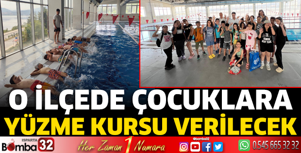 Çocuklara yüzme dersi verilecek