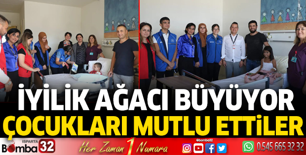 Çocukları mutlu ettiler