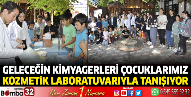 Çocuklarımız kozmetik laboratuvarıyla tanışıyor