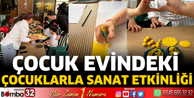 Çocuklarla sanat etkinliği  