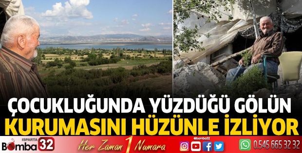 Çocukluğunda yüzdüğü gölün kurumasını hüzünle izliyor