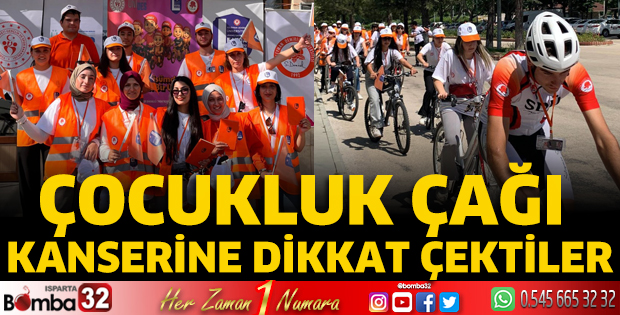 Çocukluk çağı kanserine dikkat çektiler
