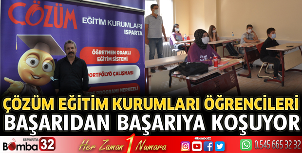 Çözüm Eğitim Kurumları öğrencileri başarıdan başarıya koşuyor
