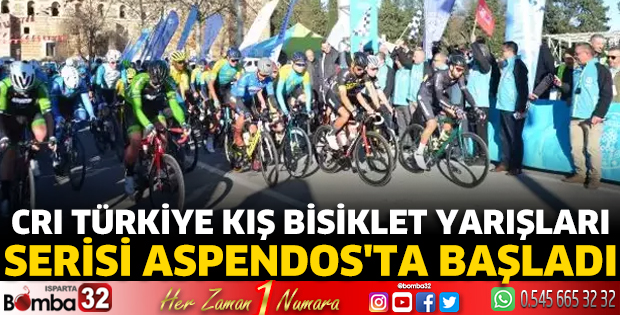 CRI Türkiye Kış Bisiklet Yarışları serisi Aspendos'ta başladı