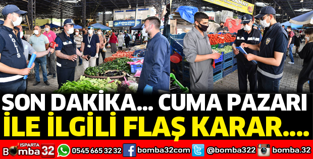 Cuma Pazarı ne zaman kurulacak