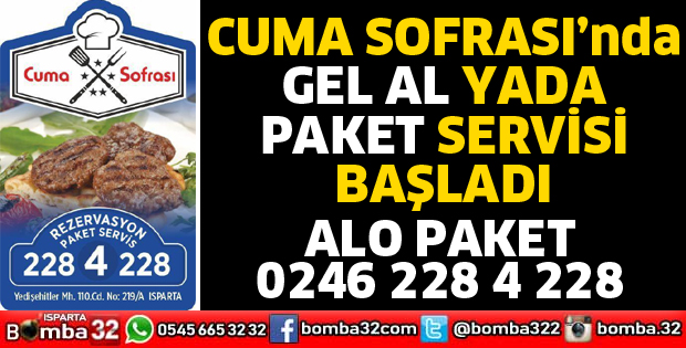 CUMA SOFRASINDA GEL AL YADA PAKET SERVİSİ BAŞLADI