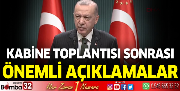 Cumhurbaşkanı Erdoğan'dan önemli açıklamalar