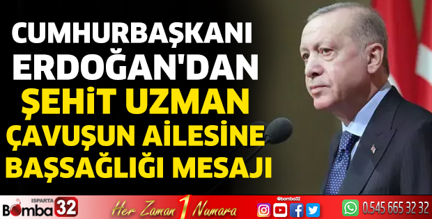 Cumhurbaşkanı Erdoğan'dan taziye mesajı