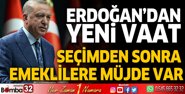 Cumhurbaşkanı Erdoğan'dan yeni vaat