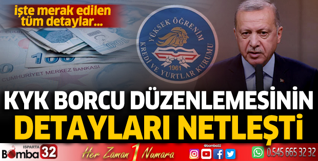 Cumhurbaşkanı Erdoğan'ın müjdesini verdiği KYK borcu düzenlemesinin detayları netleşti! 