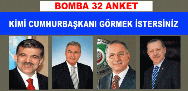 CUMHURBAŞKANI KİM OLSUN?