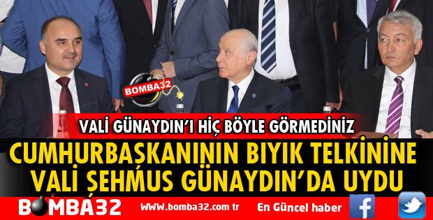 CUMHURBAŞKANININ BIYIK TELKİNİNE VALİ GÜNAYDIN'DA UYDU