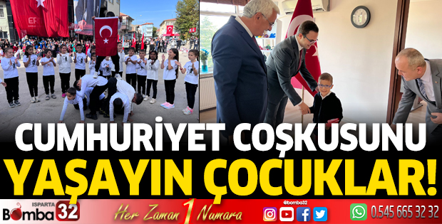Cumhuriyet coşkusunu yaşayın çocuklar!