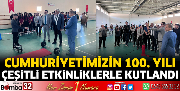 Cumhuriyetimizin 100. yılı çeşitli etkinliklerle kutlandı