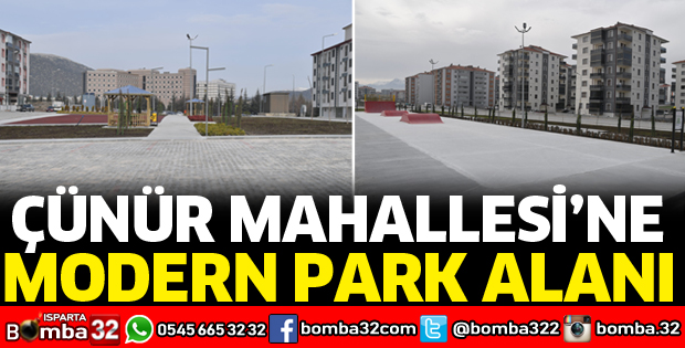 ÇÜNÜR MAHALLESİNE MODERN PARK ALANI