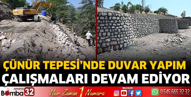 Çünür Tepesi’nde çalışmalar devam ediyor