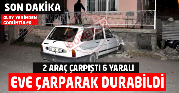 ÇÜNÜR YOLUNDA FECİ KAZA: 6 YARALI