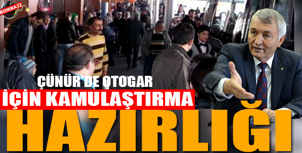 Çünür’de otogar için kamulaştırma hazırlığı