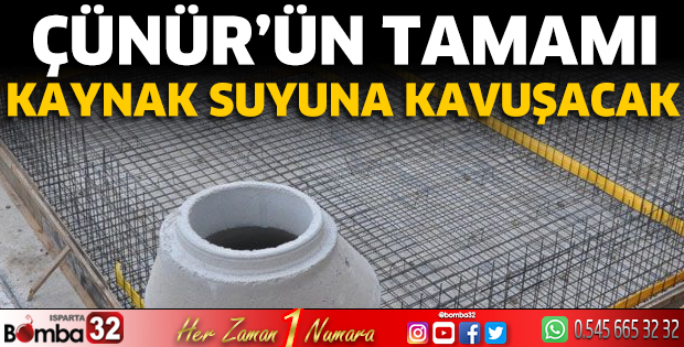 Çünür’ün tamamı kaynak suyuna kavuşacak